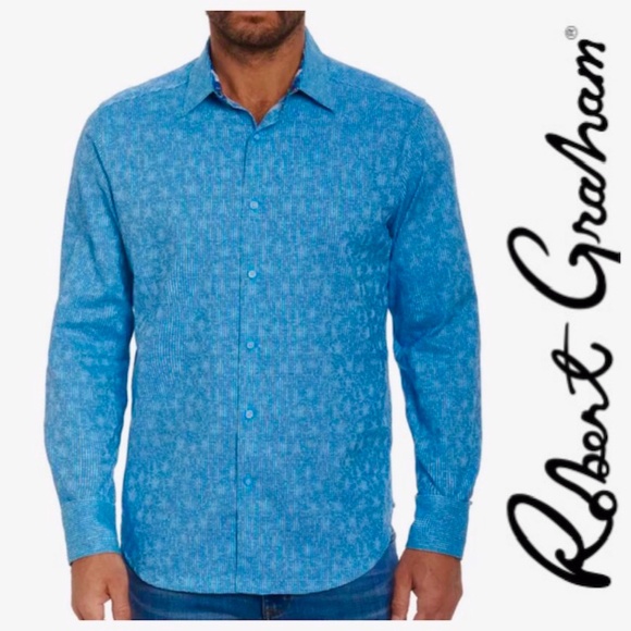 NWT ROBERT GRAHAM BRIXTON EMBROIDERED LONG SLEEVE CLASSIC SHIRT